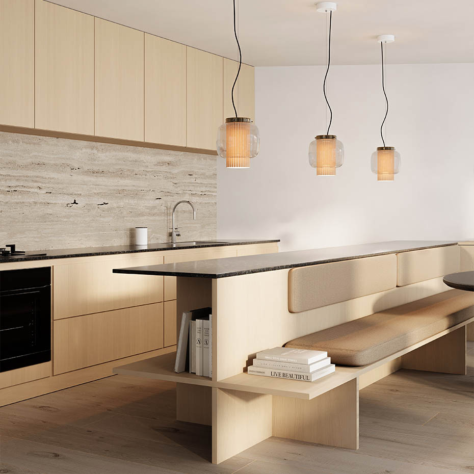 Manila T PE Pendel Golden