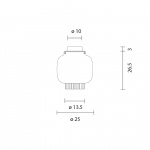 Manila C PE Plafond Graphite Manila C PE Plafond Graphite
