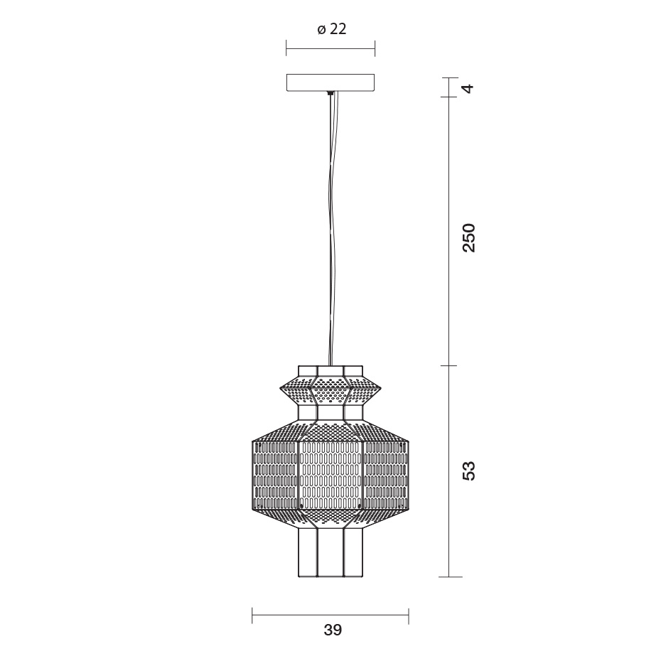 Ma-Rock T PE Pendel Golden