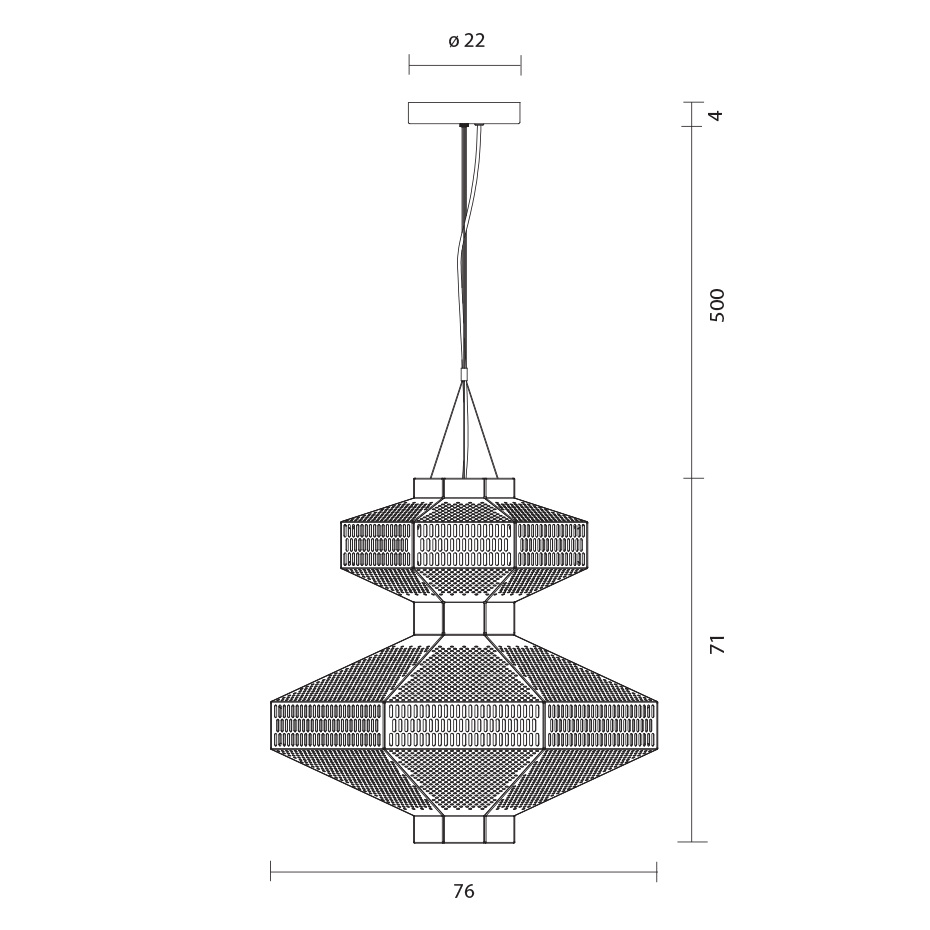 Ma-Rock T GR Pendel Golden