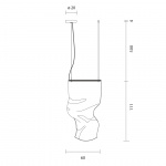 Gweilo Zhou V PE Pendel Silver Anodised Gweilo Zhou V PE Pendel Silver Anodised