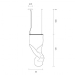 Gweilo Zhou V GR Pendel Golden Anodised Gweilo Zhou V GR Pendel Golden Anodised