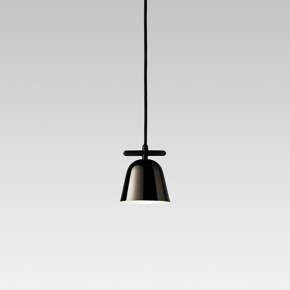 Lighto T PE Pendel Matt Black/Black Chrome