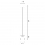 Lighto T PE Pendel Matt Black/Black Chrome Lighto T PE Pendel Matt Black/Black Chrome