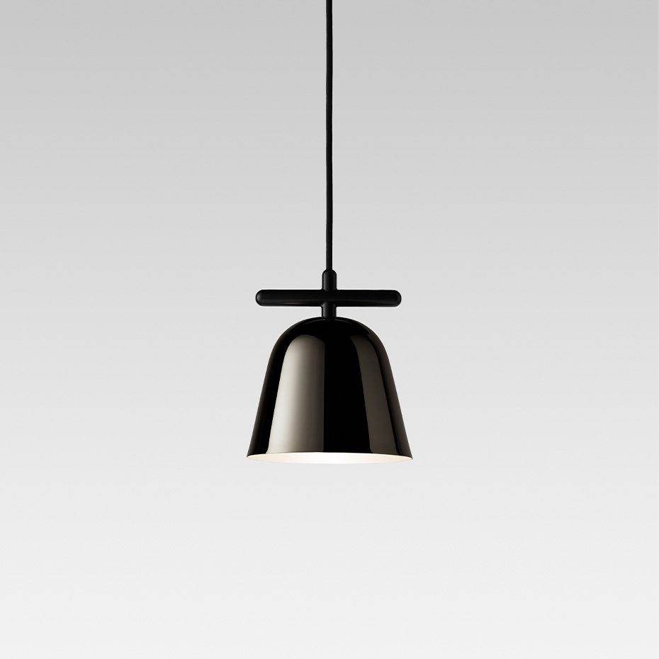 Lighto T GR Pendel Matt Black/Black Chrome