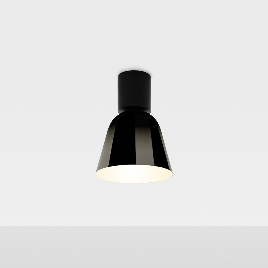 Lighto C PE Plafond Matt Black/Black Chrome