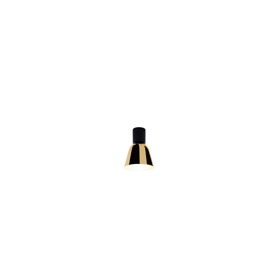 Lighto C PE Plafond Matt Black/Glossy Golden