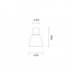 Lighto C PE Plafond Matt Black/Glossy Golden Lighto C PE Plafond Matt Black/Glossy Golden