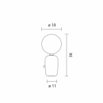 Aballs M PE Bordslampa Black Aballs M PE Bordslampa Black