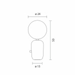 Aballs M GR Bordslampa Golden Aballs M GR Bordslampa Golden