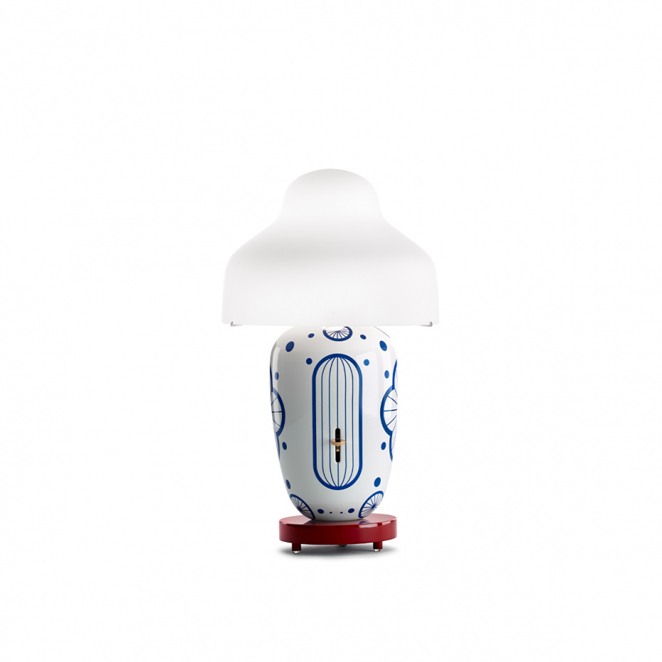 Chinoz Bordslampa Ming/Burgundy