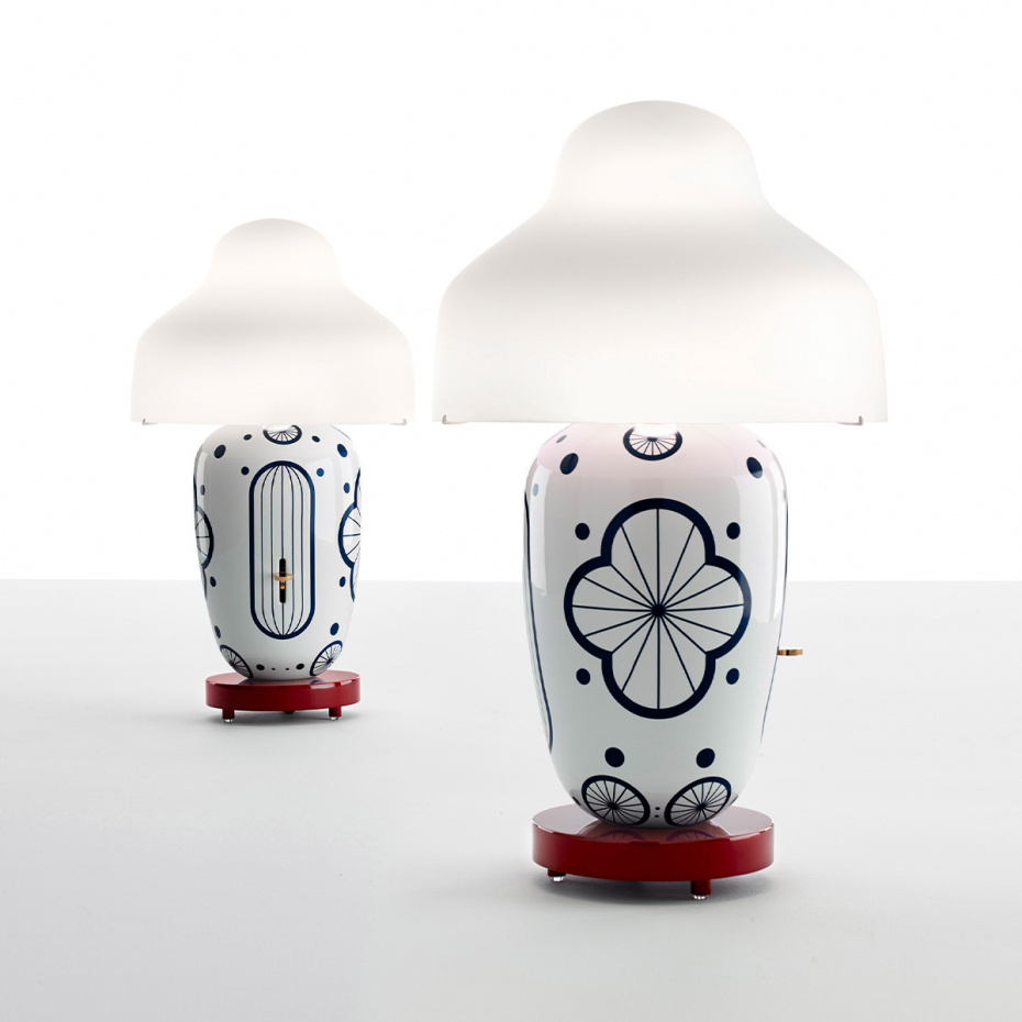 Chinoz Bordslampa Ming/Burgundy