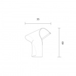 Gweilo Song Bordslampa Silver Anodised Gweilo Song Bordslampa Silver Anodised