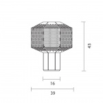 Ma-Rock M Bordslampa Golden Ma-Rock M Bordslampa Golden