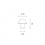 Petra M PE Bordslampa Alabaster Petra M PE Bordslampa Alabaster