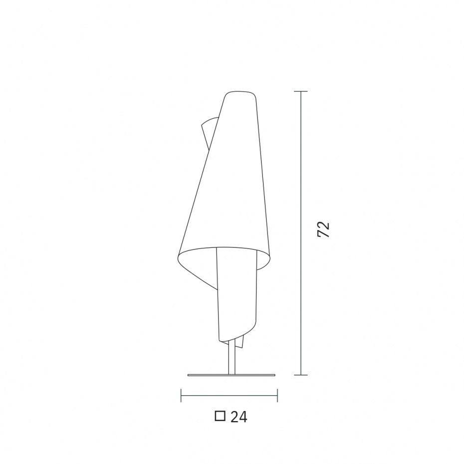 Talla 3 Bordslampa PVC Paper/Black