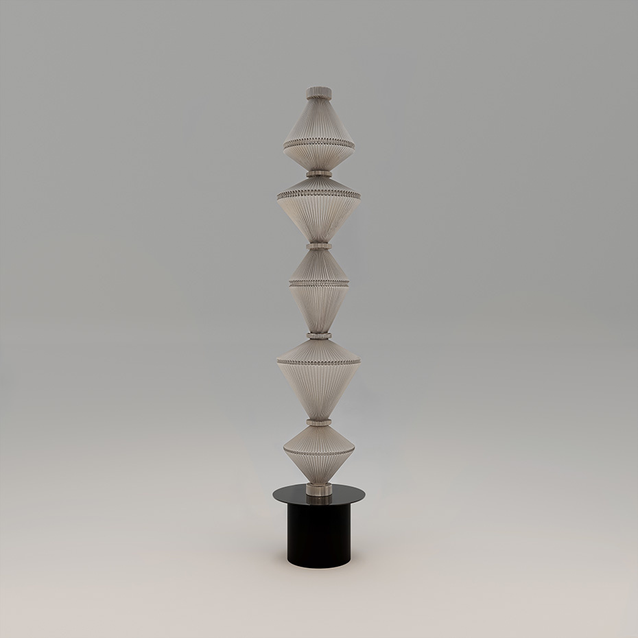 Oïphorique P PE Golvlampa Light Grey