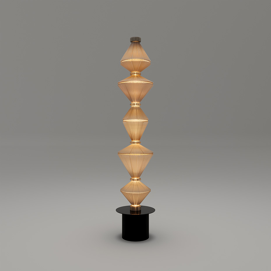 Oïphorique P PE Golvlampa Light Grey