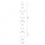 Oïphorique P PE Golvlampa Light Grey Oïphorique P PE Golvlampa Light Grey