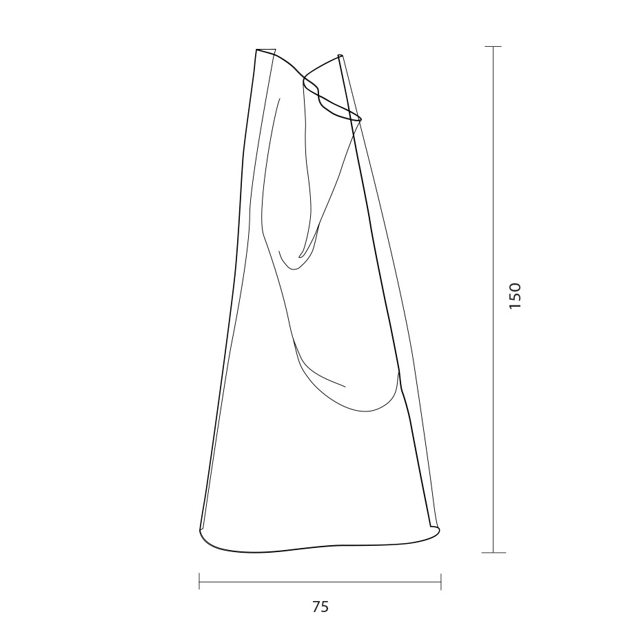 Gweilo Han GR Golvlampa Golden Anodised