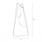 Gweilo Han GR Golvlampa Silver Anodised Gweilo Han GR Golvlampa Silver Anodised