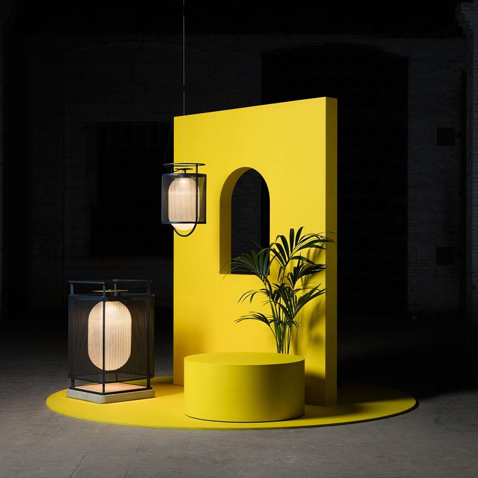 Denglong P GR Golvlampa Anthracite/Grey Concrete
