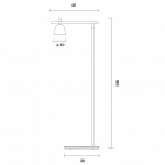 Lighto P Golvlampa Matt Black/Glossy Golden Lighto P Golvlampa Matt Black/Glossy Golden