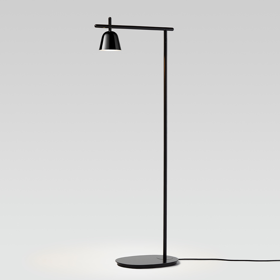 Lighto P Golvlampa Matt Black/Black Chrome