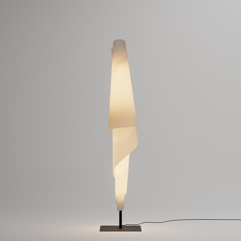 Costura Golvlampa PVC Paper/Black