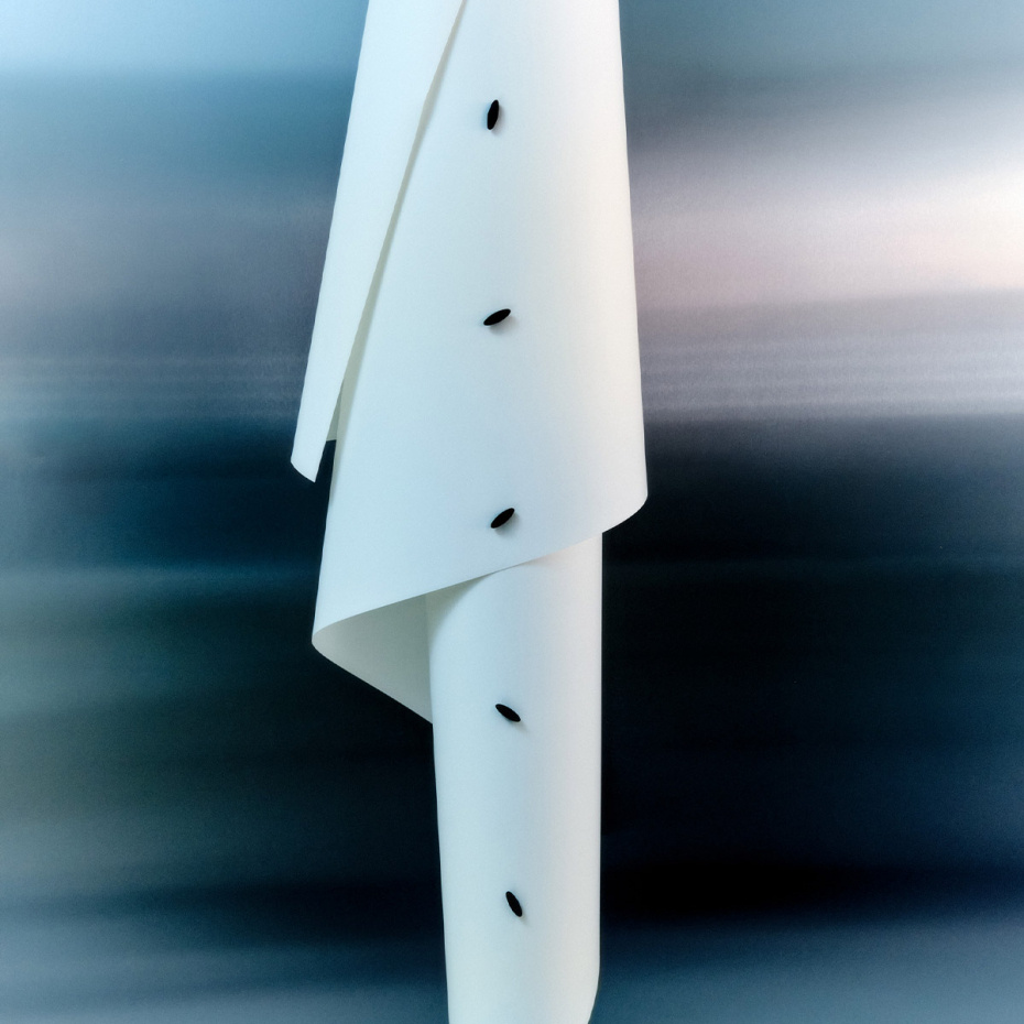 Costura Golvlampa PVC Paper/Black