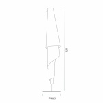 Costura Golvlampa PVC Paper/Black Costura Golvlampa PVC Paper/Black