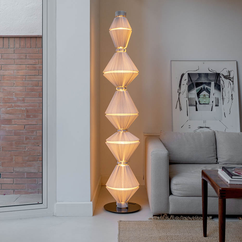 Oïphorique P PE Still Golvlampa Light Grey