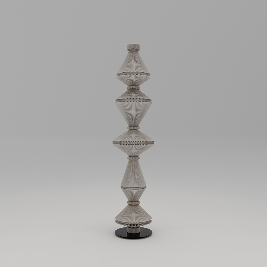 Oïphorique P PE Still Golvlampa Light Grey