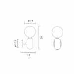 Aballs A Vägglampa Black Aballs A Vägglampa Black