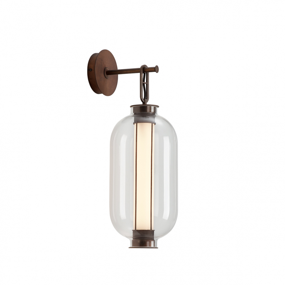 Bai A BA BA Vägglampa Aged Bronze/Transparent