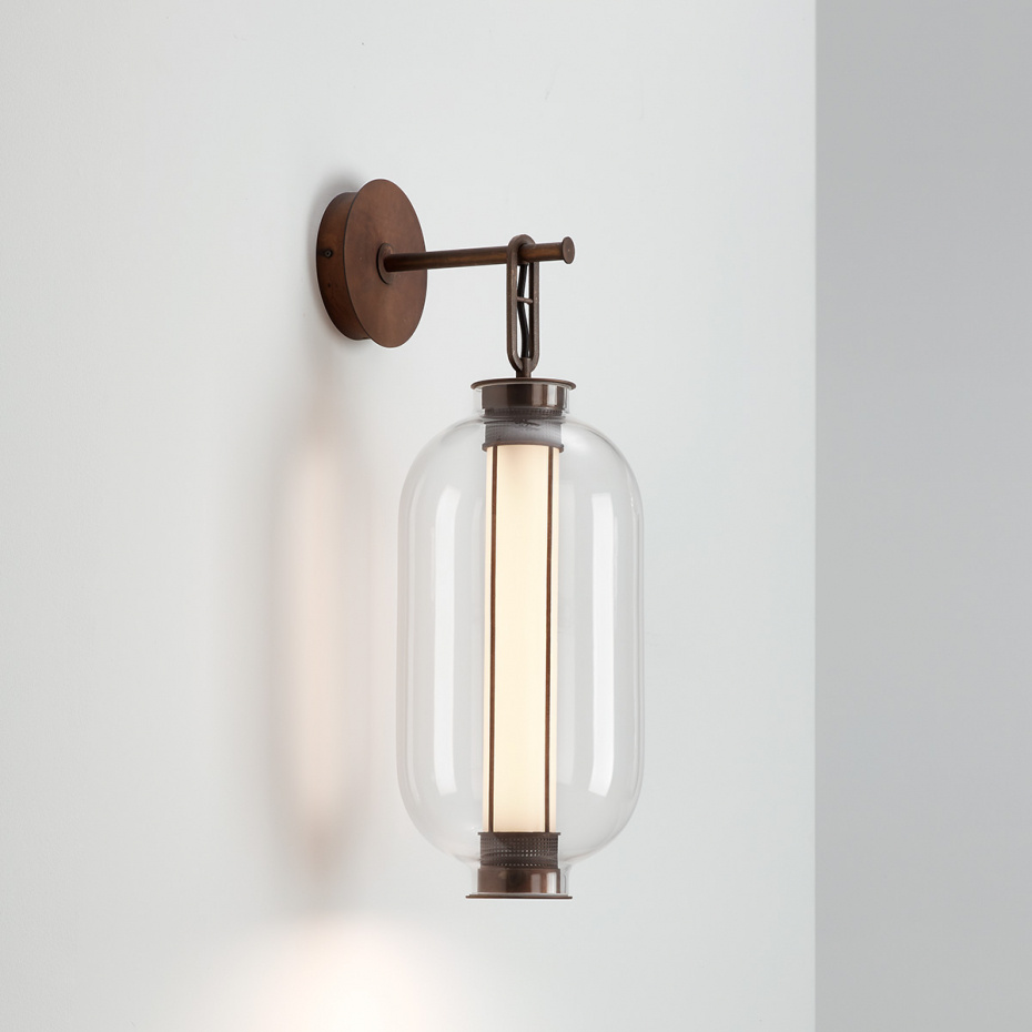 Bai A BA BA Vägglampa Aged Bronze/Transparent