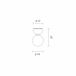 Aballs A II PE Vägglampa/Taklampa Black Aballs A II PE Vägglampa/Taklampa Black