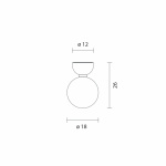 Aballs A II ME Vägglampa/Taklampa Black Aballs A II ME Vägglampa/Taklampa Black