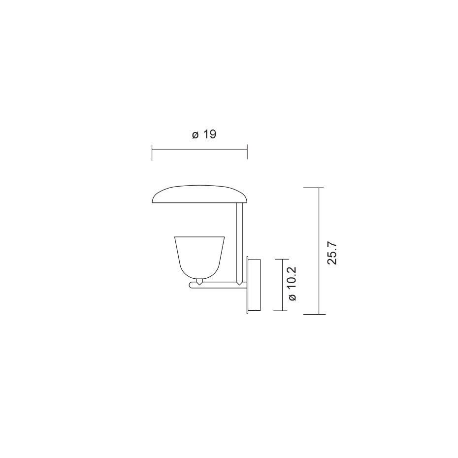 Lighto A II Vägglampa Matt Black/Black Chrome