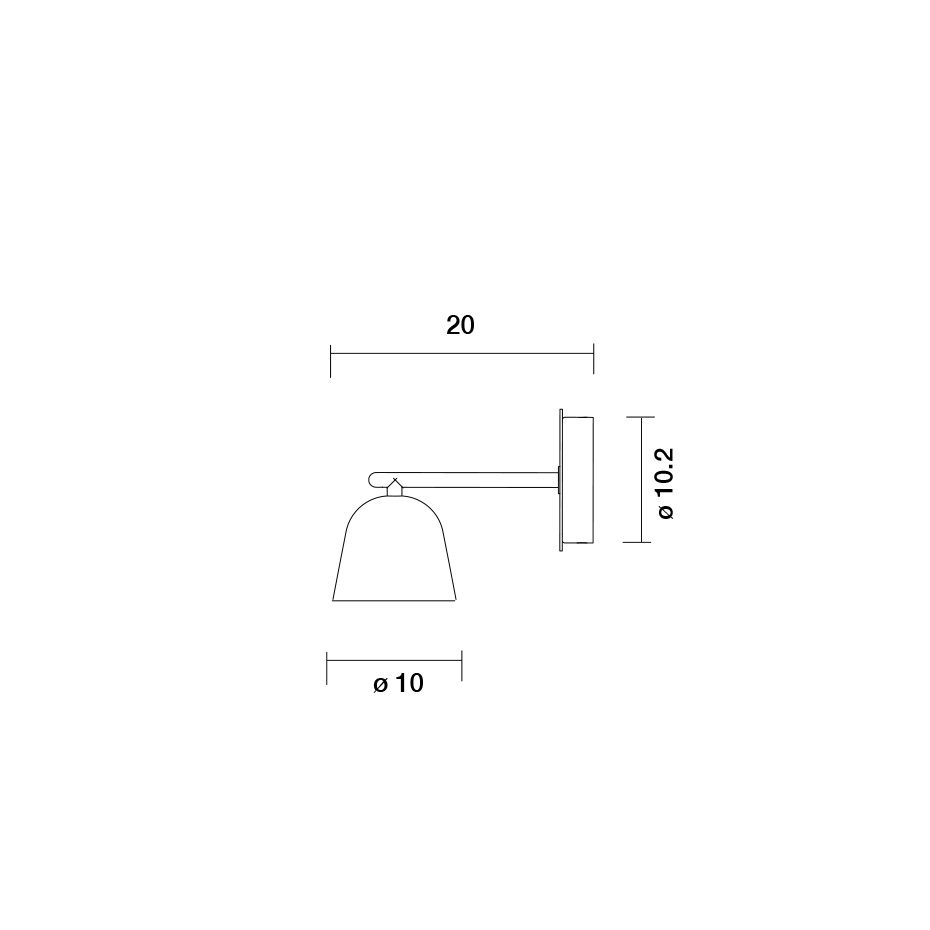 Lighto A Vägglampa Matt Black/Glossy Golden