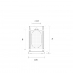 Denglong P PE Outdoor Golvlampa Anthracite/Grey Concrete Denglong P PE Outdoor Golvlampa Anthracite/Grey Concrete