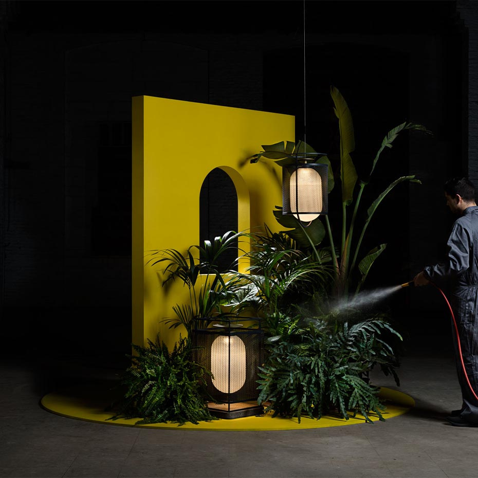 Denglong P PE Outdoor Golvlampa Anthracite/Grey Concrete