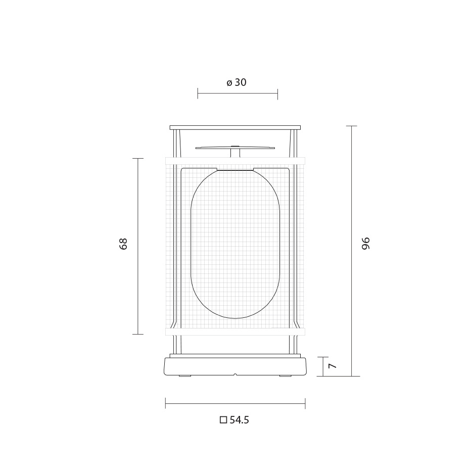 Denglong P GR Outdoor Golvlampa Anthracite/Grey Concrete