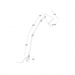 PJ70 Vägglampa Med Kabel Varmgrå PJ70 Vägglampa Med Kabel Varmgrå