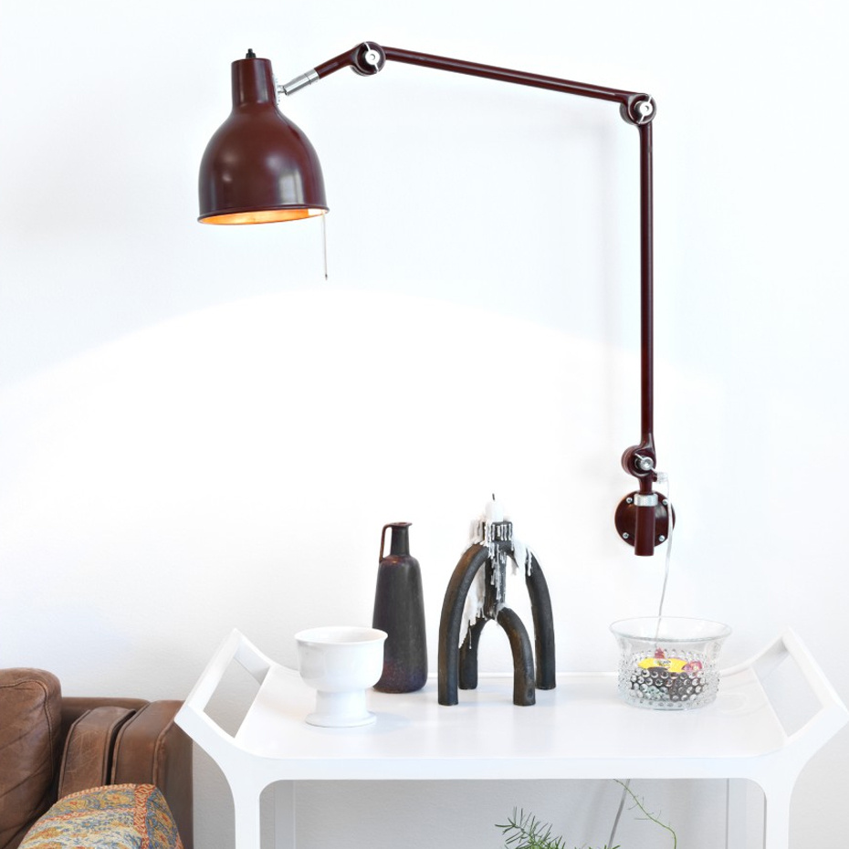 PJ70 Vägglampa Med Kabel Tallgrön