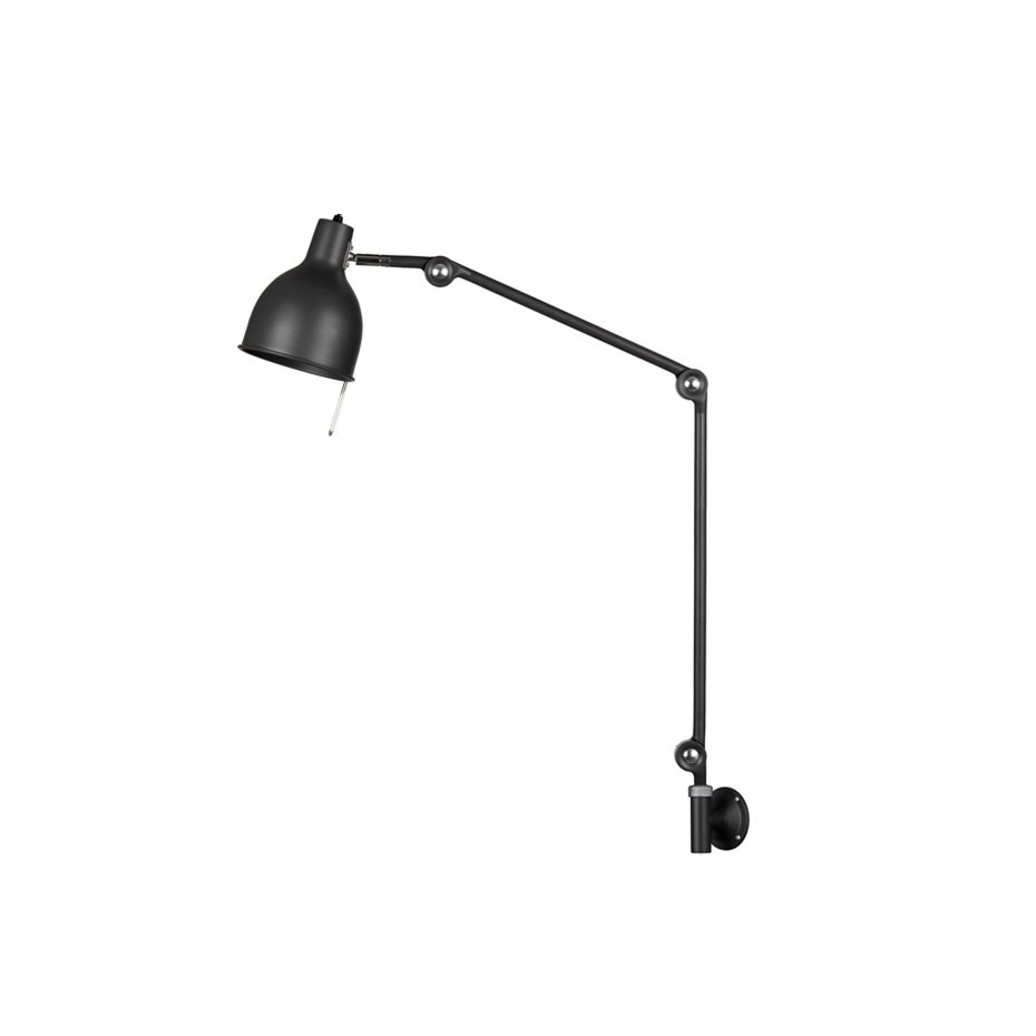 PJ70 Vägglampa Med Kabel Mattsvart