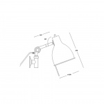 PJ71 Vägglampa Med Kabel Varmgrå PJ71 Vägglampa Med Kabel Varmgrå