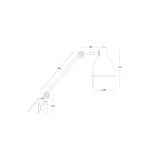 PJ72 Vägglampa Med Kabel Vit PJ72 Vägglampa Med Kabel Vit