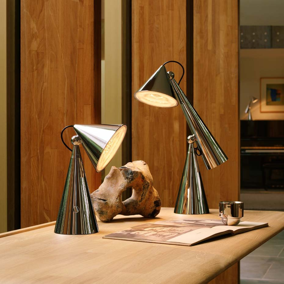 Pose Portable LED Bordslampa Silver