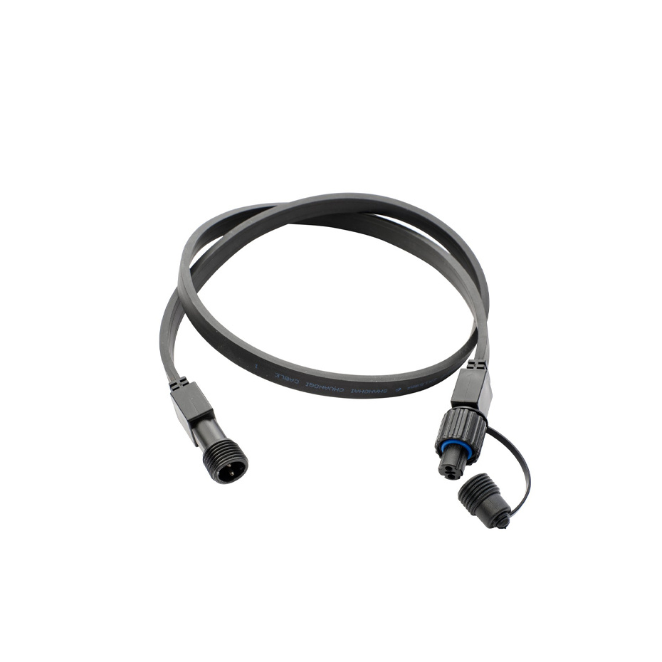 Förlängning Till Bright Ljusslinga Utomhus 1m Svart